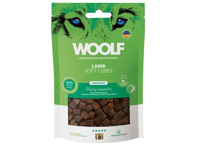Woolf Soft Cubes Lamb 100 g  - Bløde godbidder