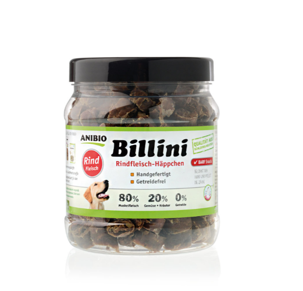 ANIBIO Billini Oksekød - 400g - Naturlige godbidder