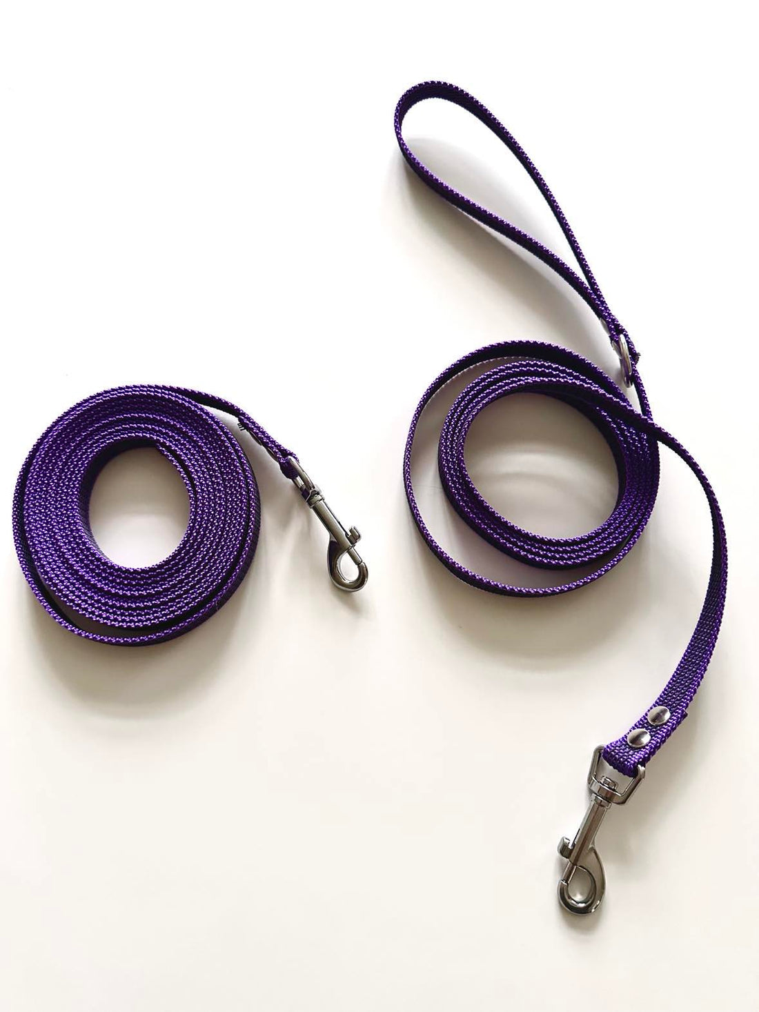 Anti Slip hundeline MED håndtag - Supergrib line med gummi 15mm - 8 farver