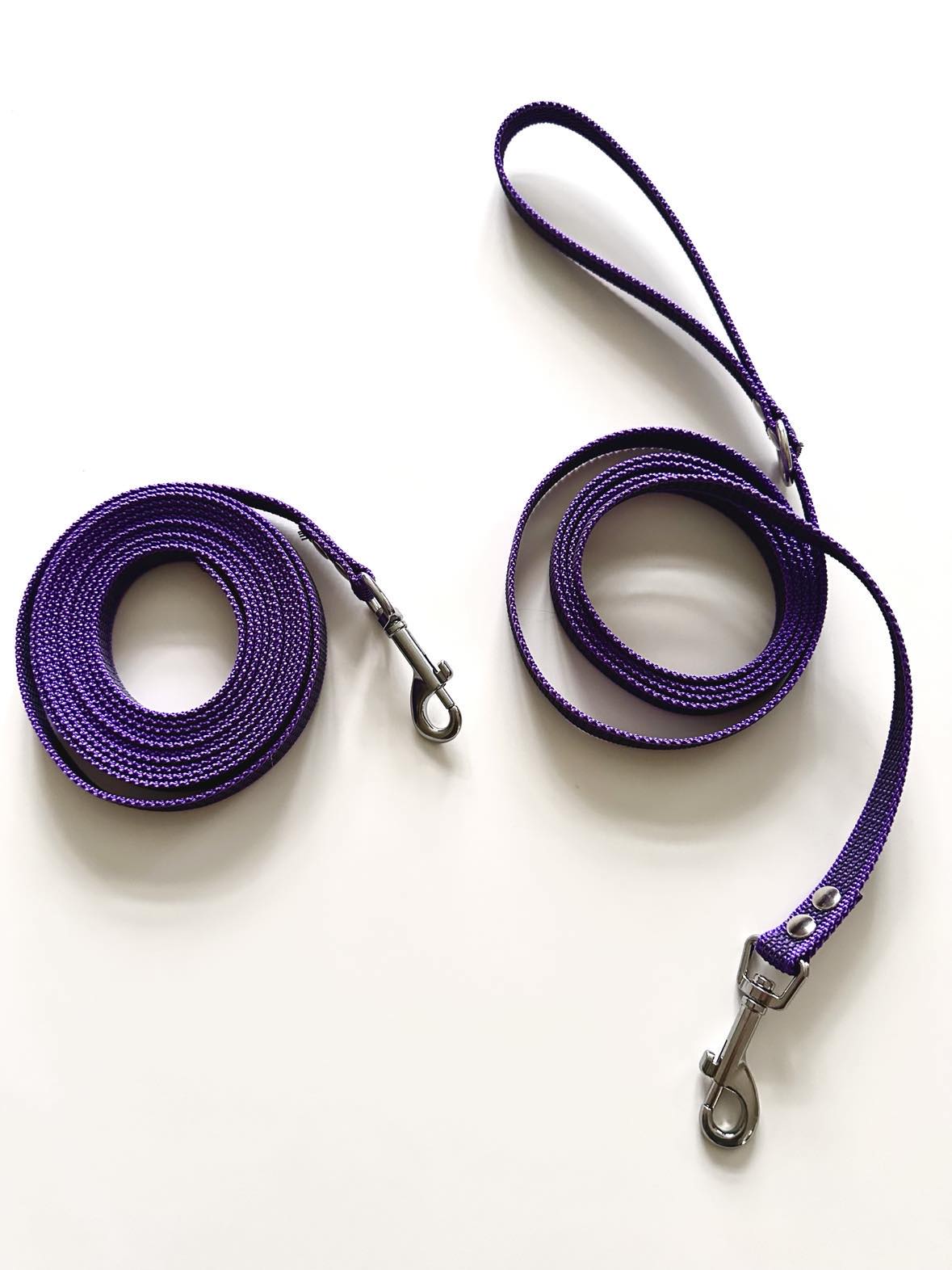 Anti Slip hundeline MED håndtag - Supergrib line med gummi 15mm - 8 farver