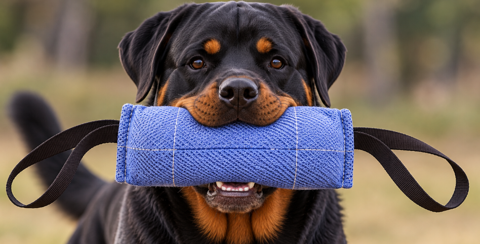 Bite Tug Rugby nylcot - 24 cm bidepude til hundetræning