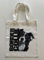 Canvas net med Border Collie - 34 x 38 cm