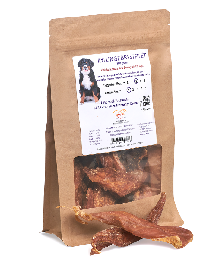 Carnitreats Kyllingebrystfilet -100% naturlig snack