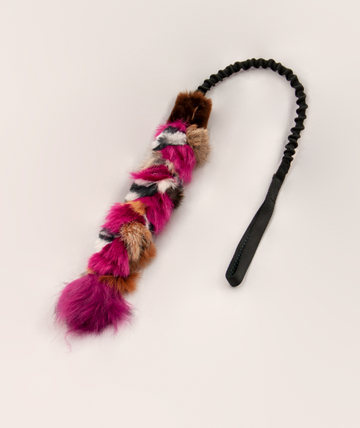 Doggie-Zen Bungee Fur Braid - Trækkelegetøj med pels
