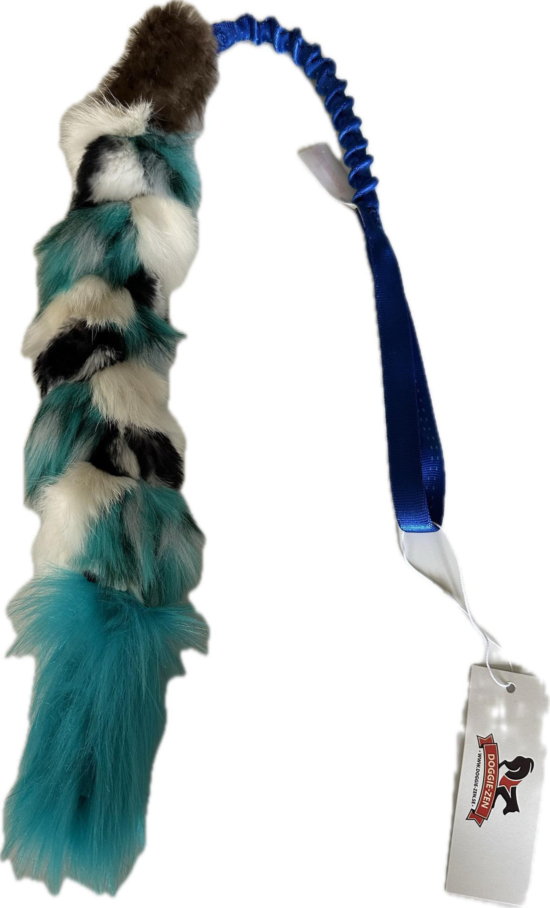 Doggie-Zen Bungee Fur Braid - Trækkelegetøj med pels