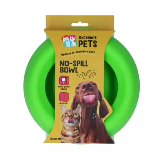 Excellent Pets No-Spill Bowl 800 ml-  Skvulpefri hundeskål