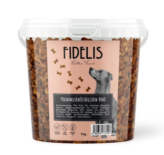 FIDELIS Beef Træningsgodbidder - STORKØB 1kg
