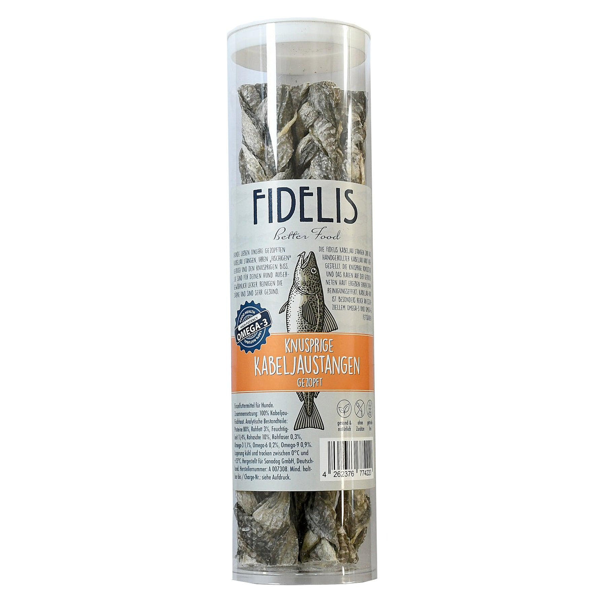 Fidelis Sprøde Flettede Torskeskind - 150g eller 250g