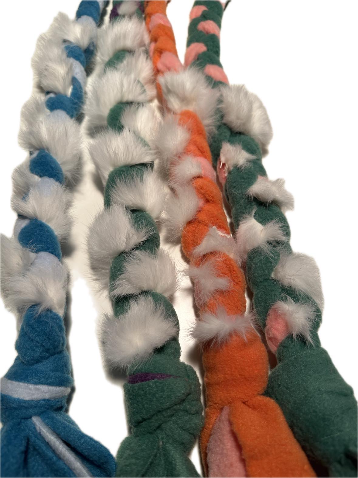 Fleece tug with rabbit fur - 105cm