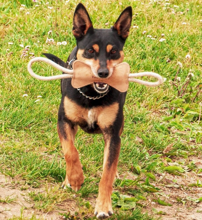 Funny Zoo Suede Bone - Dog Toy
