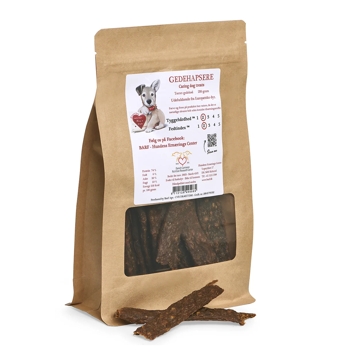 Carnitreats Gedehapsere -100% naturlig snack  200g