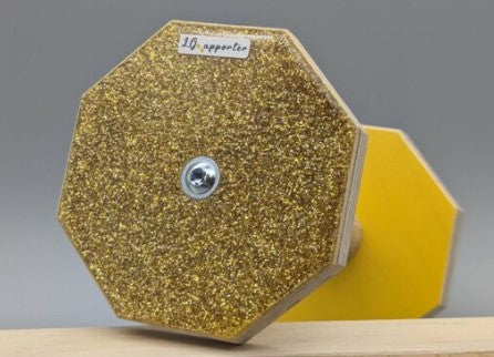 LG Glitter Apport - Lydighedsapport - Hundesport.  Mange farver.