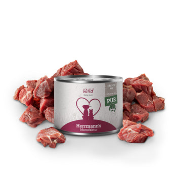 Herrmann's Wild Pur 100 % Vildt 200g - Vådfoder til Hund