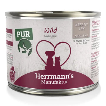 Herrmann's Wild Pur 100 % Vildt 200g - Vådfoder til Hund