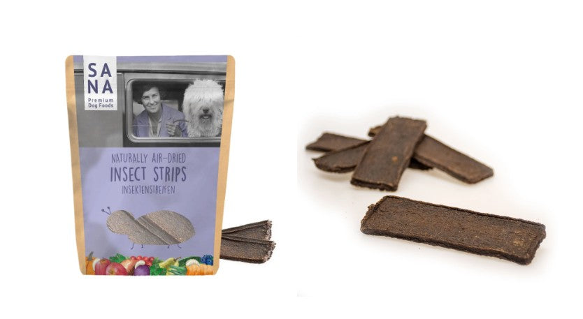 SANA Insect Strips with Glucosamin - Allergivenlig snack