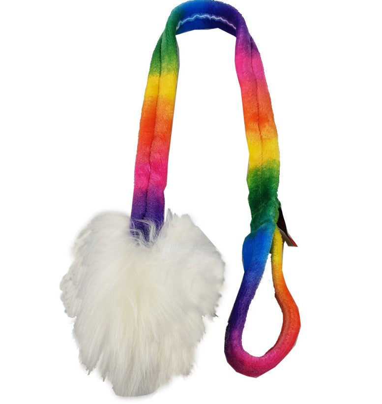 Jami Dog Sport Tails - Long dog toy with lambskin