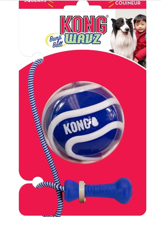 KONG Wavz BunjiBall - Throwing Ball for Dogs
