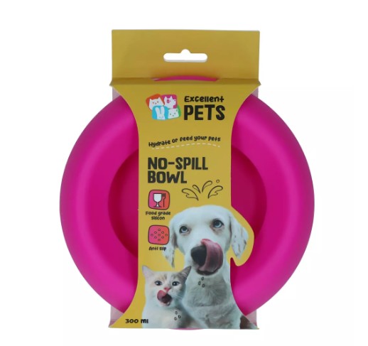 Excellent Pets No-Spill Bowl 300 ml-  Skvulpefri hundeskål