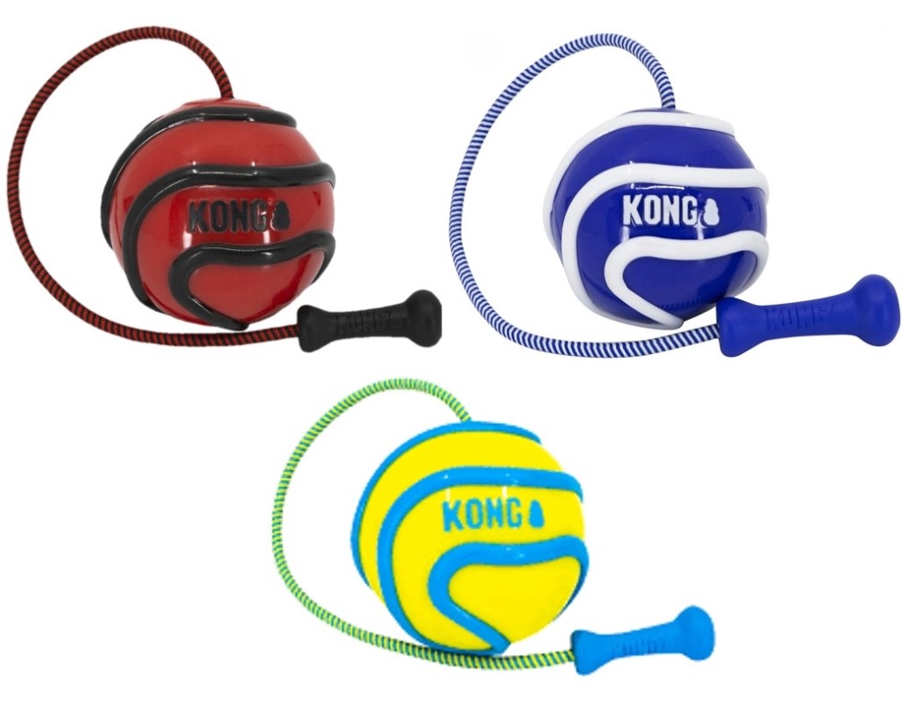 KONG Wavz BunjiBall - Throwing Ball for Dogs