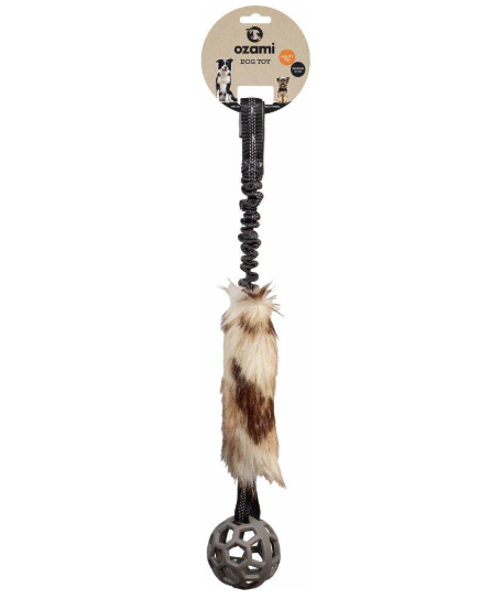 Ozami Play-N-Tug Faux Fur and Ball