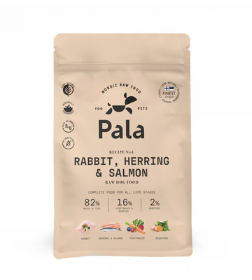 Pala Recipe # 4 Kanin, sild og Laks. 1 kg - Råfoder
