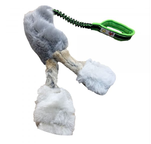 Paws Made™ The BAMBINO Waggle! – Sport bungee, Squeaker, Sheep, Rabbit & Faux