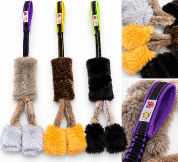 Paws Made™ The BAMBINO Waggle! – Sport bungee, Squeaker, Sheep, Rabbit & Faux