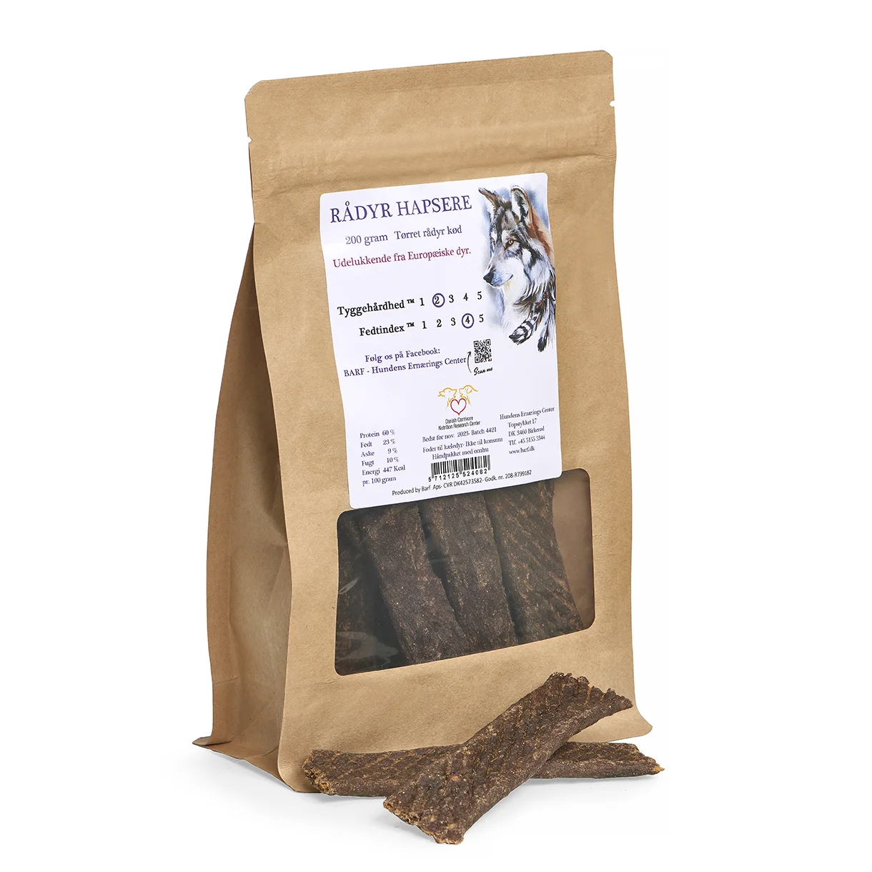 Carnitreats Rådyrhapsere -100% naturlig snack