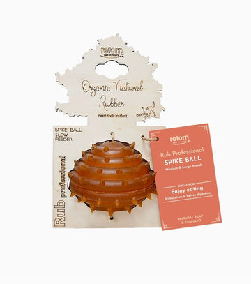 Retorn Rub Spike Ball - Giftfrit hundelegetøj af økologisk harpiks
