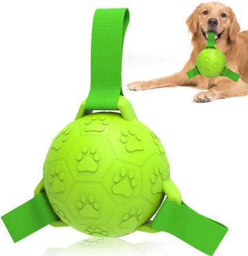 Gummibold med Nylonstropper | Hundelegetøj By Unikhund