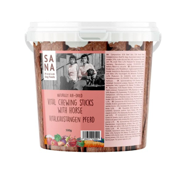 SANA Vital Chewing Sticks, hest og okse - 500g