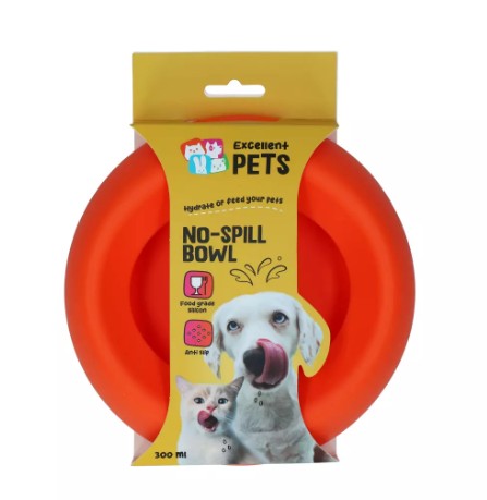 Excellent Pets No-Spill Bowl 300 ml-  Skvulpefri hundeskål