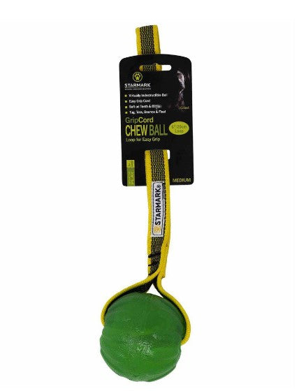 Starmark Gripcord Chew Ball Loop - Bold til hunde