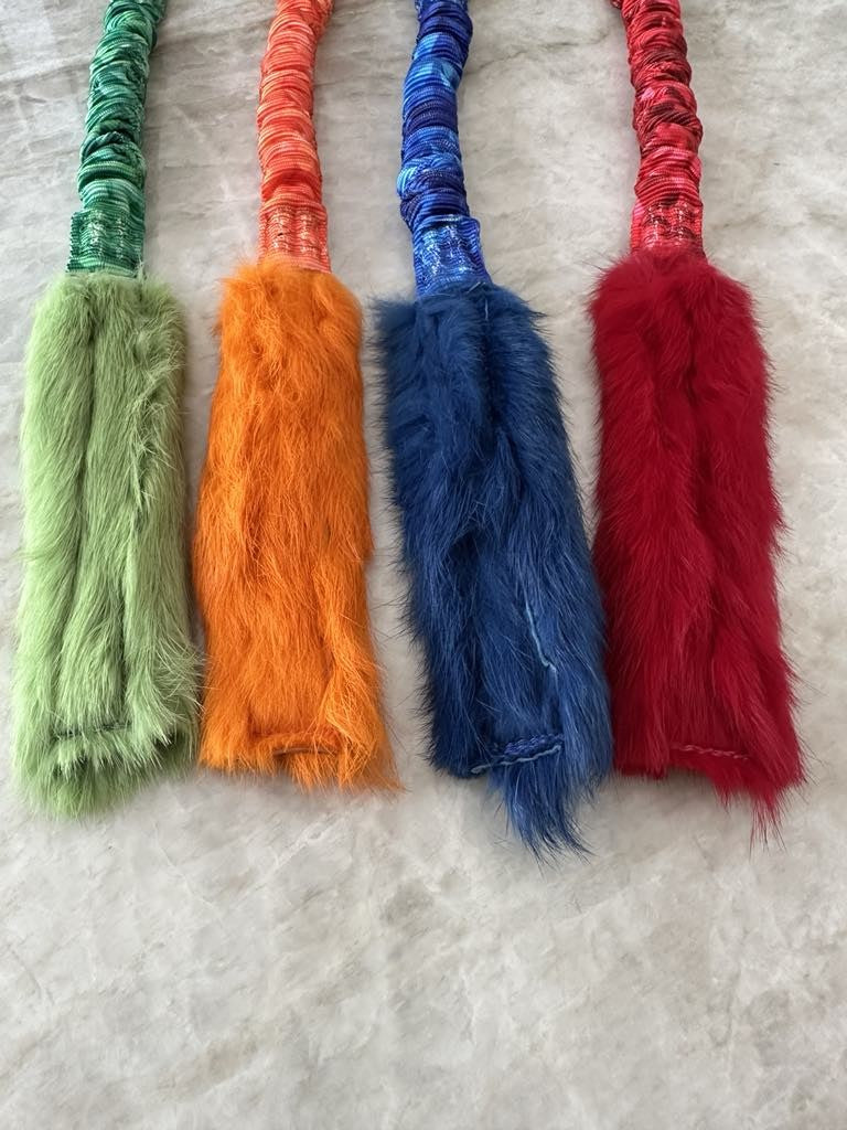SWAG Rabbit Bungee Bar - Belønningslegetøj, ægte kaninpels