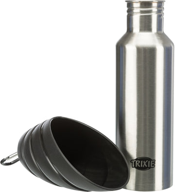Trixie Drikkeflaske 750 ml - med drikkeskål.