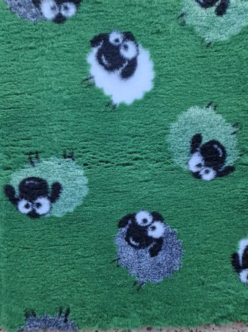 Vetbed Hundetæppe Green Sheep - Ekstra kraftig kvalitet