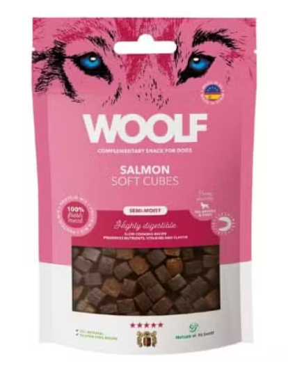 Woolf Soft Cubes Salmon - Bløde godbidder