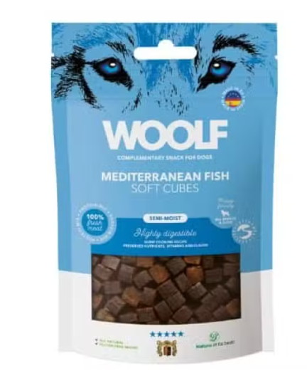 Woolf Soft Cubes Mediterranean fish - Bløde godbidder