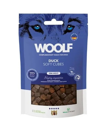 Woolf Soft Cubes Duck 100 g  - Bløde godbidder