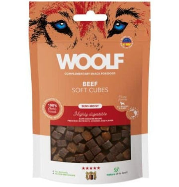Woolf Soft Cubes Beef 100 g  - Bløde godbidder