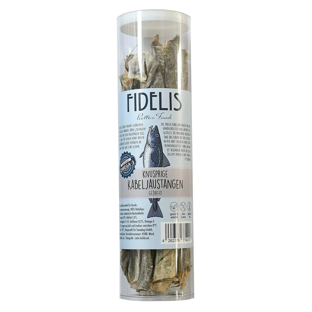 Fidelis Sprøde Flettede Torskeskind - 150g eller 250g