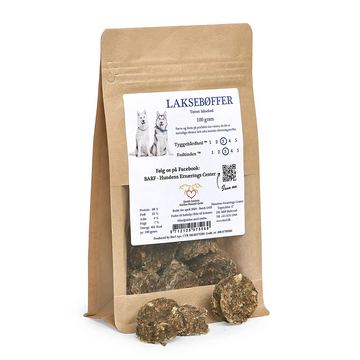Carnitreats laksebøffer med tørret laksekød - 100% naturlig - 100g