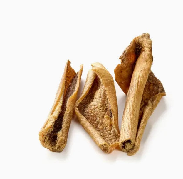 Tørret Vildsvinehud - 100% naturlig snack til hunde - 100g