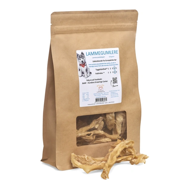 Carnitreats lammegumlere - lamme pandelapper - 150g