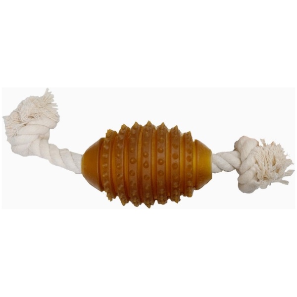 Retorn Rub Rugby Spike Ball - Giftfrit hundelegetøj af økologisk harpiks