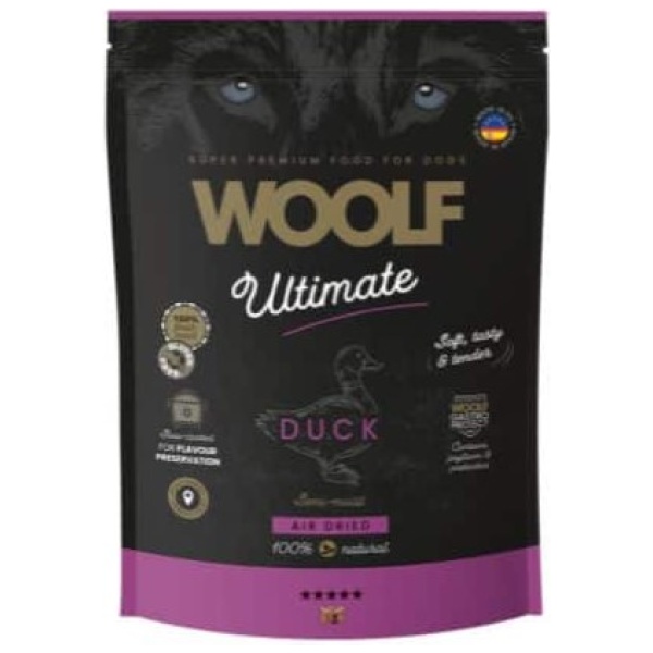 Woolf Ultimate Duck 1 kg - Semi-moist hundefoder