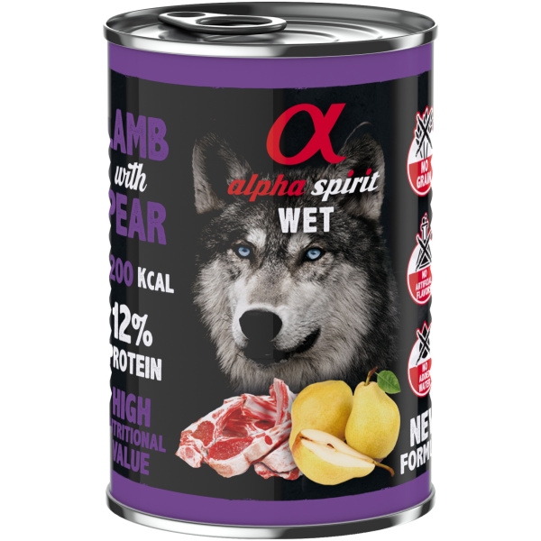 Alpha Spirit Lam og Pære - Monoprotein vådfoder