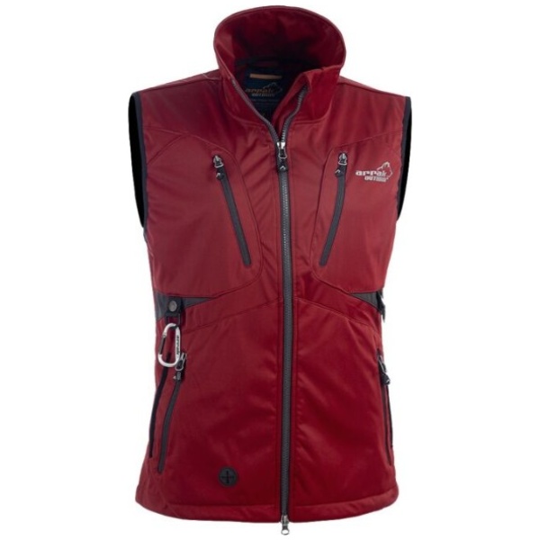 Arrak Outdoor Acadia Softshell Vest - Hundetræningsvest - RØD