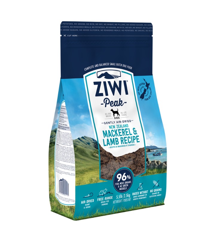 ZIWI Peak Air-Dried Makrel og Lam - Luksus godbidder